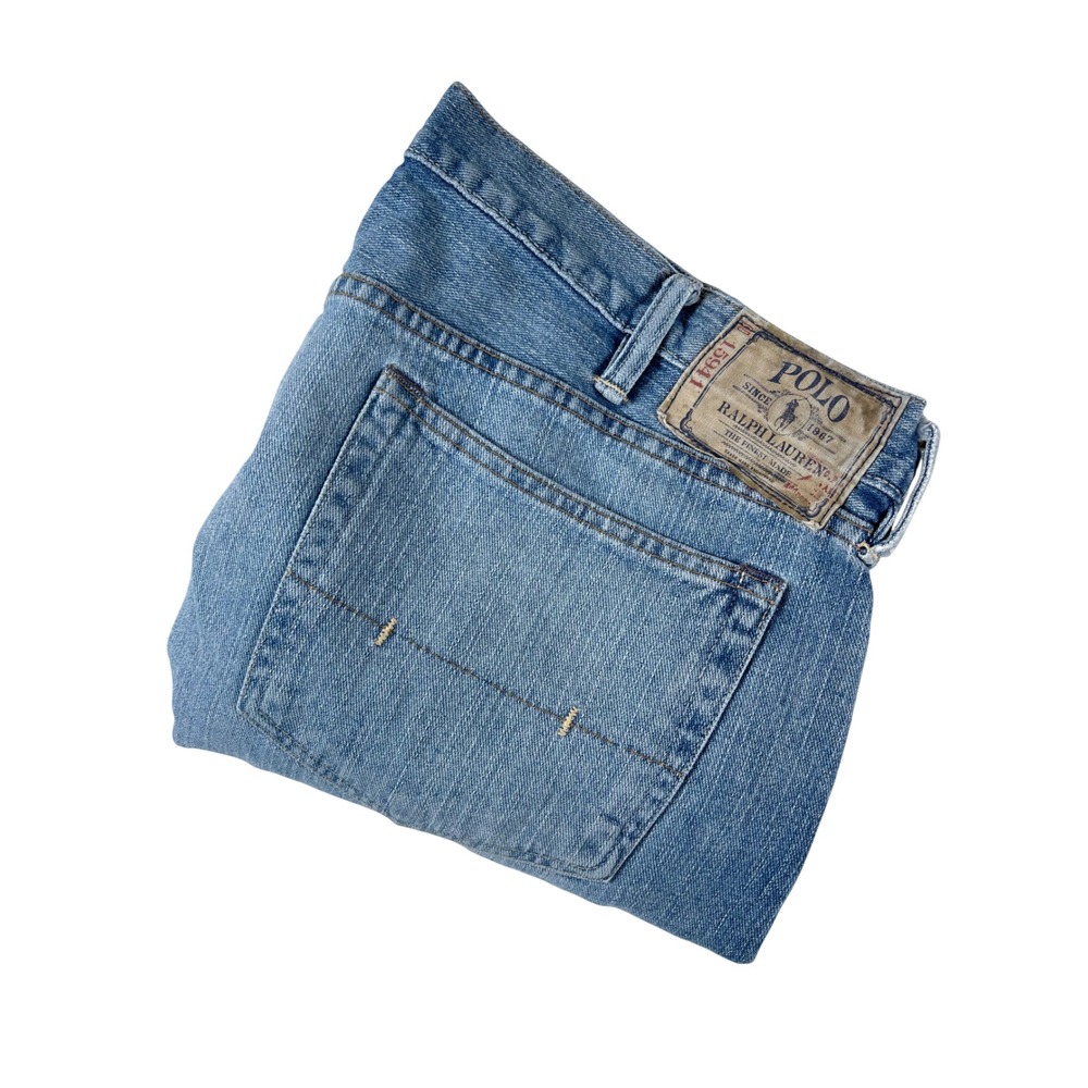 Polo Ralph Lauren Classic 867 Straight Leg Mens Jeans 38x30 (40x32) Blue Denim